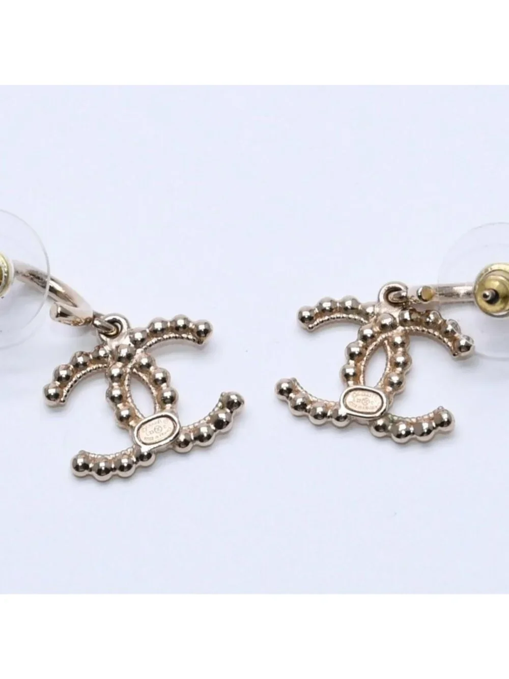 Chanel CC Logo Swing Earrings 22